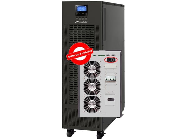 PowerWalker VFI 20K CPG PF1 3/3 BI, Dobbeltkonvertering (Online), 20 kVA, 20000 W, Sinus, 190 V, 520 V