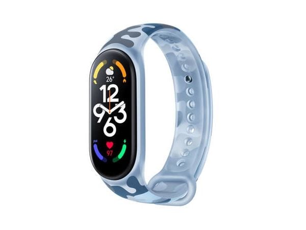 Xiaomi - Handledsrem för aktivitetsspårare - 160 - 224 mm - khaki blå - för Xiaomi Smart Band 7; Xiaomi Mi Band 7, Smart Band 7