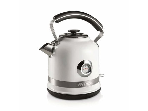 Ariete 2854/01, 1,7 l, 2000 W, Vit, Rostfritt stål, Vattennivå indikator, Sladdlös