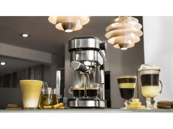 Cecotec Cafelizzia 790 Steel, Espressomaskin, 1,2 l, Malt kaffe, 1350 W, Rustfritt stål