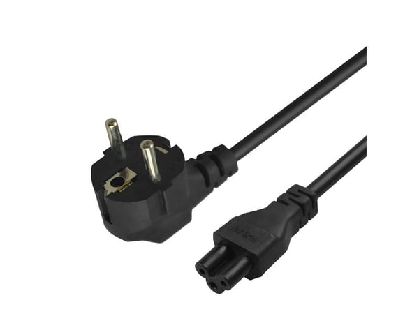 SAVIO CL-158 - Virtajohto - IEC 60320 C5 virtalähteeseen CEE 7/7 - 250 V - 3 A - 3 m - musta