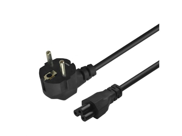 SAVIO CL-158 - Virtajohto - IEC 60320 C5 virtalähteeseen CEE 7/7 - 250 V - 3 A - 3 m - musta