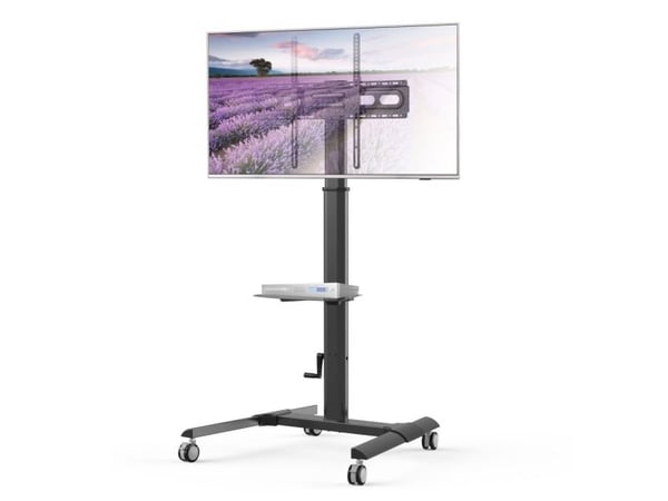 Techly ICA-TR228, Multimediavagn, Svart, Plattskärm, 40 kg, 81,3 cm (32"), 177,8 cm (70")