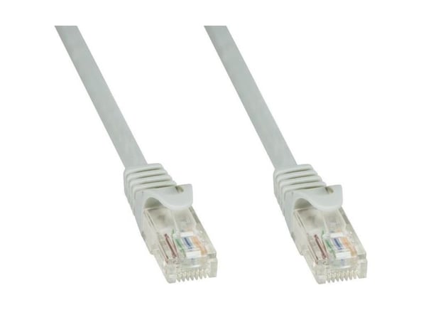 Techly ICOC CCA5U-100T, 10 m, Cat5e, U/UTP (UTP), RJ-45, RJ-45, harmaa