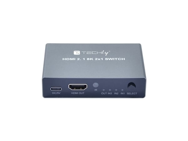 Techly IDATA HDMI-2138KT, HDMI, Grå, 60 Hz, 2 m, 480p, 576p, 1080p, 2160p, 4320p, 48 Gbit/sek.