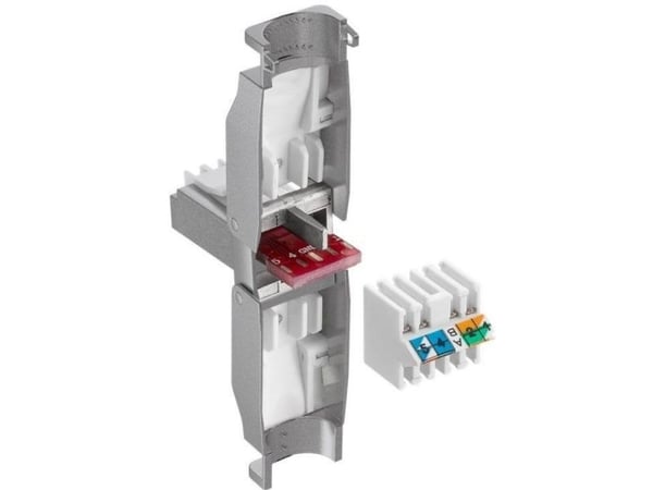 Techly IWP-8P8C-TLS6T, RJ-45, Sølv, Plast, Cat6, F/UTP (FTP), 22/24