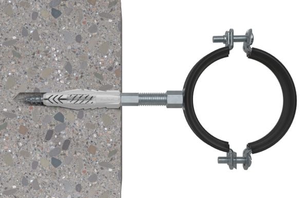 Fischer 77707, Gjenget anker, Tre, Sinkbelagt stål, Torx, TX25, M10