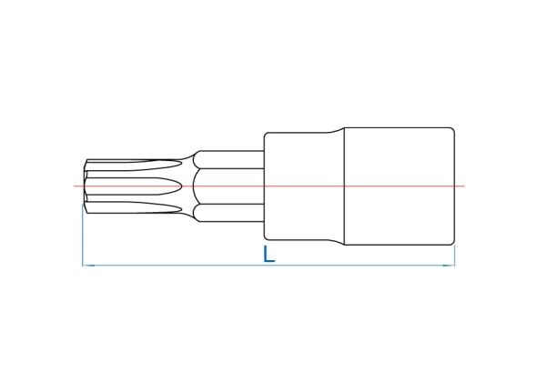 King Tony 2033, 1 kpl, Torx, T25, Kromi, Terästä, 37 mm, 15 g