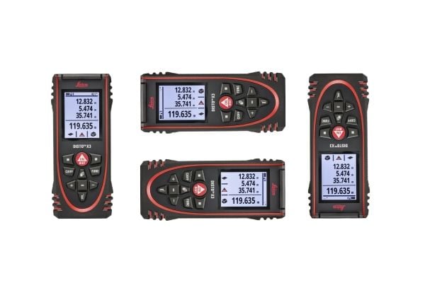 Leica DISTO X3, Laseretäisyysmittari, ft, in, m, Musta, Digitaalinen, IP65, Android, iOS