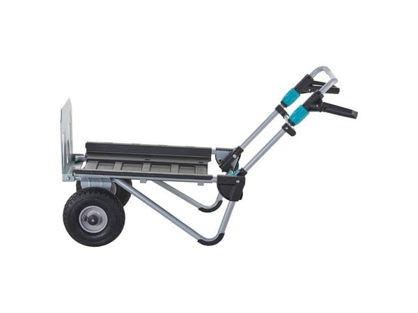 wolfcraft GmbH 5535000, Plast, Stål, Håndtruck, Sort, Grå, Turkis, 200 kg, 2 hjul, 630 mm