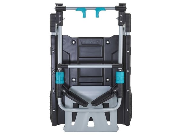 wolfcraft GmbH 5535000, Plast, Stål, Håndtruck, Sort, Grå, Turkis, 200 kg, 2 hjul, 630 mm