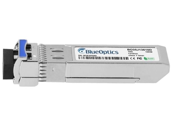 Kompatibel Ericsson RDH 102 65/3 BlueOptics SFP+ sender/mottaker, LC-dupleks, 10GBASE-LR, Singlemode Fiber, 1310nm, 10KM, DDM, 0°C/+70°C (RDH 102 6...