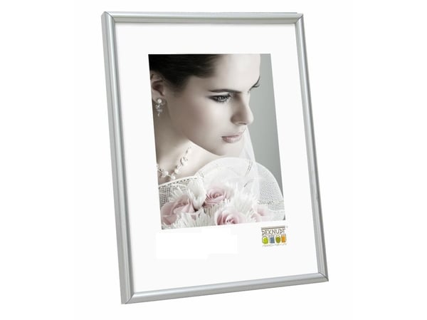 Deknudt S011D1, Enbildsram, Plast, Silver, 30 x 45 cm, Rektangulär, Liggande