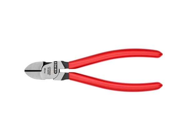 Knipex 70 01 160, Diagonal avbitartång, 4 mm, Kromvanadinstål, Plast, Röd, 50 mm
