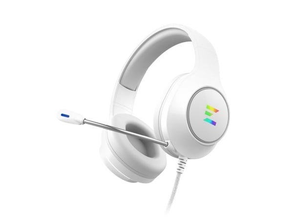 Zalman ZM-HPS310 WH, Koblet med ledninger (ikke trådløs), Spilling, 20 - 20000 Hz, 243 g, Hodesett, Hvit