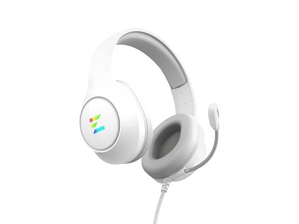 Zalman ZM-HPS310 WH, Koblet med ledninger (ikke trådløs), Spilling, 20 - 20000 Hz, 243 g, Hodesett, Hvit
