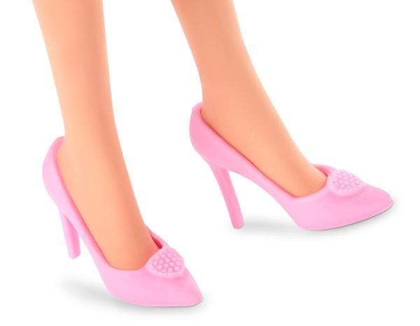 Barbie Signature -elokuva, keräilynukke, Margot Robbie Barbiena, vaaleanpunainen ruutumekko, Muotinukke, Naaras, 3 vuosi/vuosia, Poika/tyttö, 330,2...