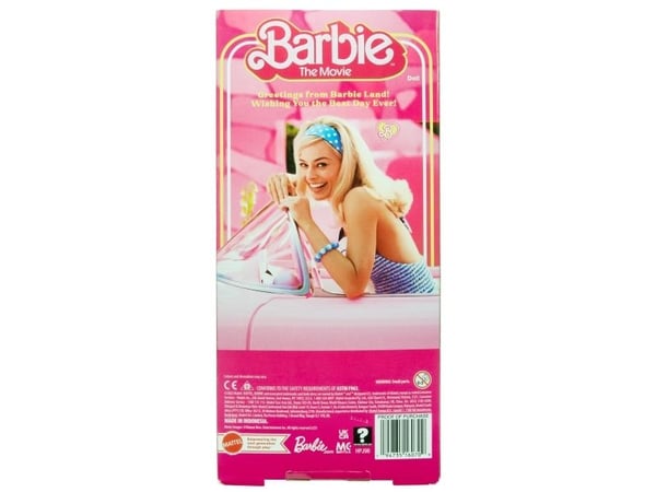 Barbie Signature -elokuva, keräilynukke, Margot Robbie Barbiena, vaaleanpunainen ruutumekko, Muotinukke, Naaras, 3 vuosi/vuosia, Poika/tyttö, 330,2...