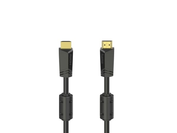 Hama - High Speed - HDMI-kaapeli Ethernet-yhteydellä - HDMI-uros HDMI-uros - 10 m - suojattu - musta - 4K-tuki