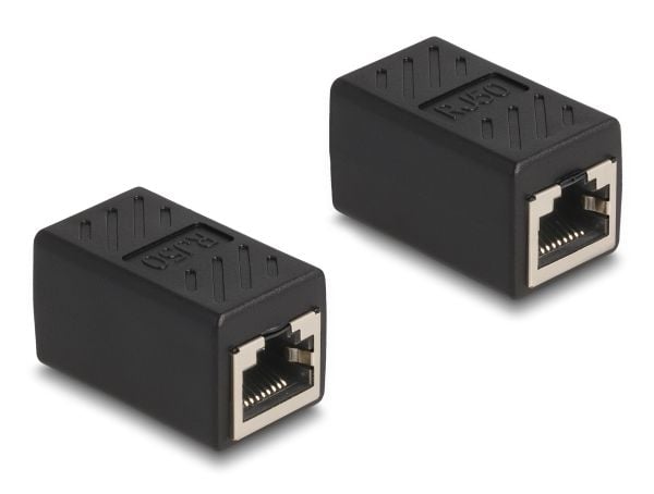 Delock - Nettverksadapter - RJ-50 (P) til RJ-50 (P) - FTP - CAT 5e - svart
