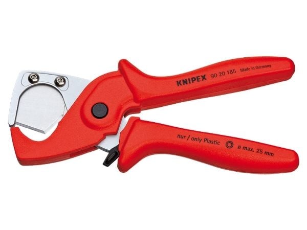 Knipex 90 20 185, Kaapelileikkuri, Punainen, Muovi, Terästä, Punainen, Ruostumaton teräs, 2,5 cm, REACH