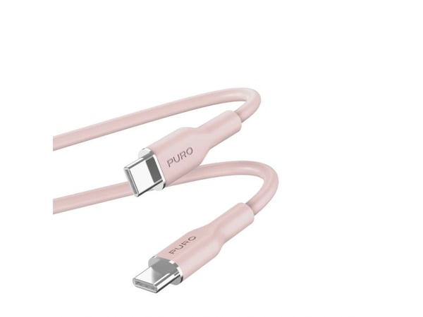 PURO PUUSBCUSBCUSBCICONROSE, 1,5 m, USB C, USB C, USB 3.2 Gen 1 (3.1 Gen 1), Rosa