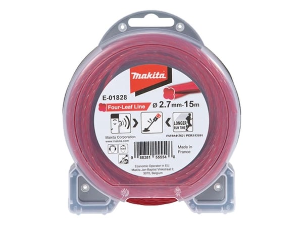 Makita - Mowing line - for grass - lengde: 15 m - for Makita DUR369AZ, UR012GZ02, UR101CZ
