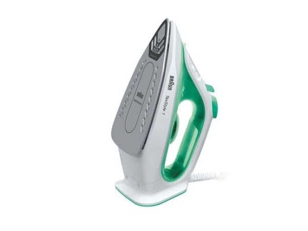 Braun TexStyle 1 SI 1040 GR - Dampstrykejern - såleplate: SuperCeramic - 2000 W - hvit/grønn