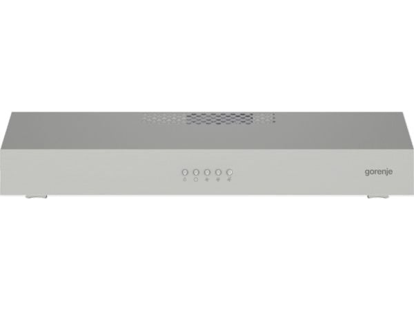 Gorenje Essential WHU629ES/S - Kåpa - standard - bredd: 59.6 cm - djup: 46.8 cm - utsug och återcirkulering (-) - silver