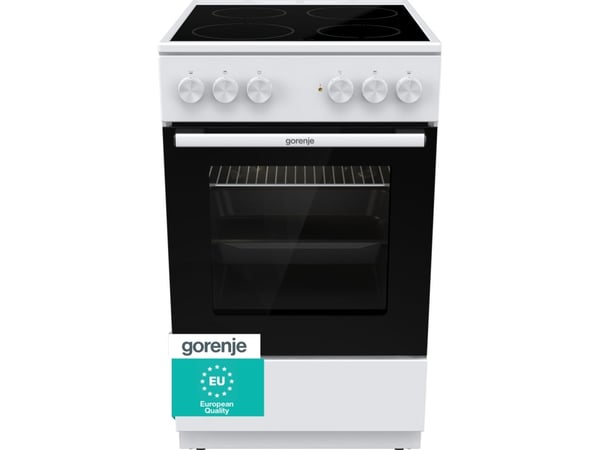 Gorenje G400 GEC5A21WG - Komfyr - frittstående - bredde: 50 cm - dybde: 59.4 cm - høyde: 85 cm - med selvrens - hvit