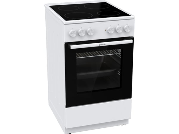 Gorenje G400 GEC5A21WG - Komfyr - frittstående - bredde: 50 cm - dybde: 59.4 cm - høyde: 85 cm - med selvrens - hvit