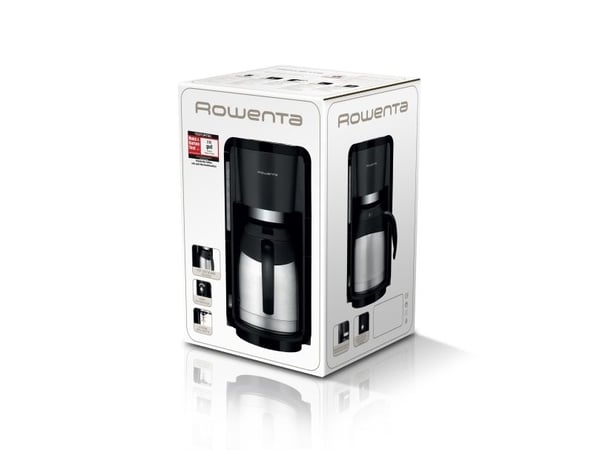 Rowenta Milano Thermo CT 3818 - Kaffemaskin - 10 kopper - svart/rustfritt stål