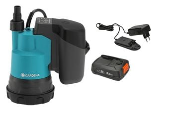 Gardena 14600-20, Batteri, 2 stang, 2000 l/t, Sort, Blå