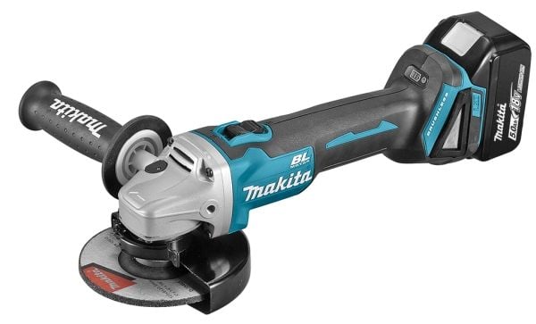 MAKITA 18V 125mm 2 x 5.0Ah LI-ION borstlös vinkelslip MAKPAC DGA506RTJ