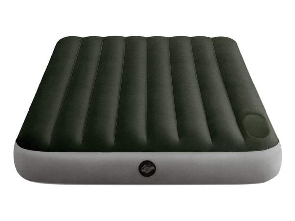 Intex Downy Air madrass med innebygget fotpumpe 152x203x25 cm