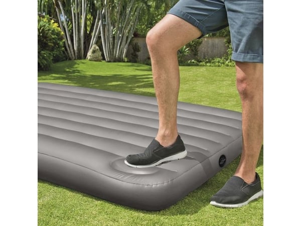 Intex Downy Air madrass med innebygget fotpumpe 152x203x25 cm