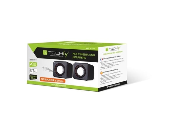 Techly Mini 2.0 3W PC-høyttalere