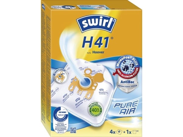 Swirl H 41 AirSpace, Hoover TGP 1410 GreenRay, TSE... Serie - Silent Energie, 4 stykker, 1 stykker