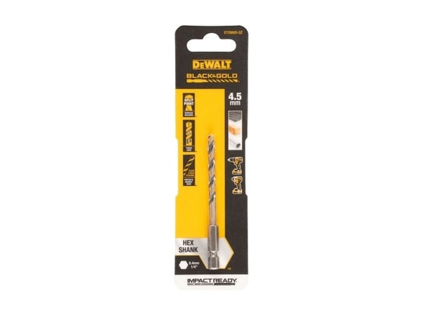 Dewalt DT20605-QZ HSS-G Metallspiralborrmaskin 1 st. 4,5 mm Totallängd 86 mm Skärkant av rostfritt stål 1 st