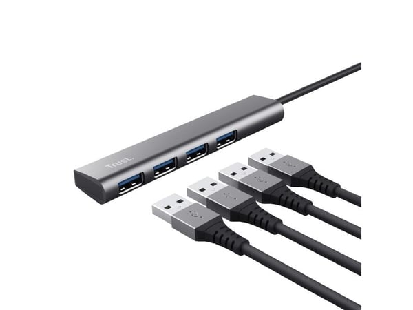 Trust Halyx - Hub - 4 x USB 3.2 Gen 1 - stasjonær