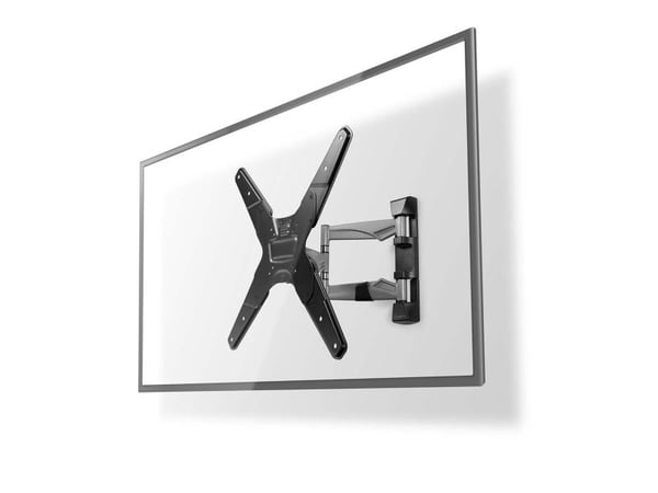 Nedis TVWM5530BK, 66 cm (26"), 106,7 cm (42"), 30 kg, 75 x 75 mm, 400 x 400 mm, Sølv, Sort