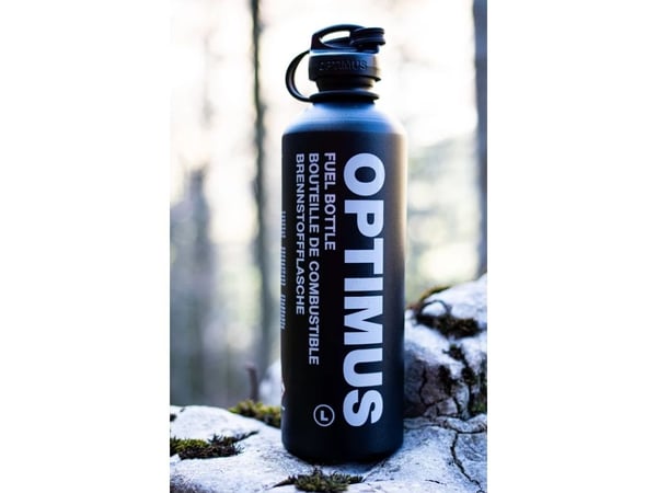 Optimus 8021022, Bränsleflaska, Gjuten aluminium, Svart, 1 l, 251 g, 8 cm