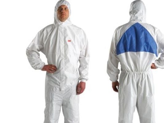 3M 4540+XL, Blå, Vit, XL, Strålningstålig, Stänkskyddad, EN 1149-5 - Electrostatic Properties,? EN 1073-2 Particulate Radioactive Contamination,? E...