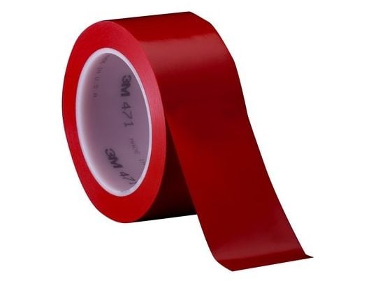 3M 7100044655, Rød, Vinyl, 1,3%, 4 °C, 77 °C, 32,9 m