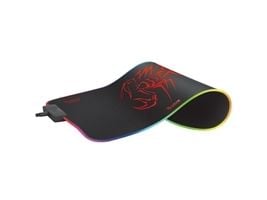 Marvo MG08, Musta, Kuva, Mikrokuitu, USB-virta, Punainen/Vihreä/Sininen, Pelihiirimatto