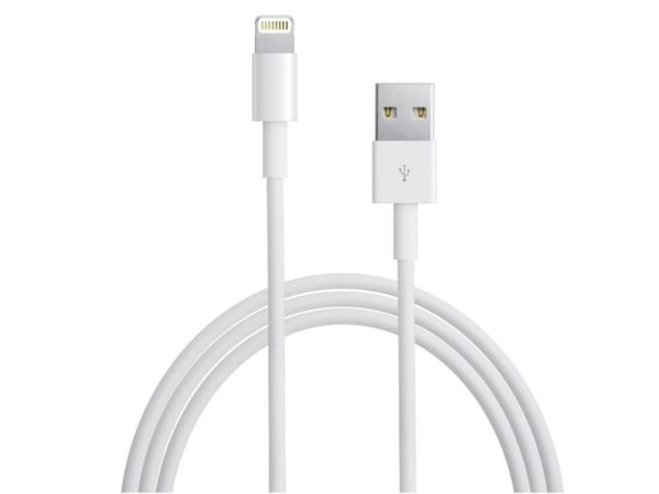 TECHly - Lightning-kabel - Lightning hane till USB hane - 1 m - vit