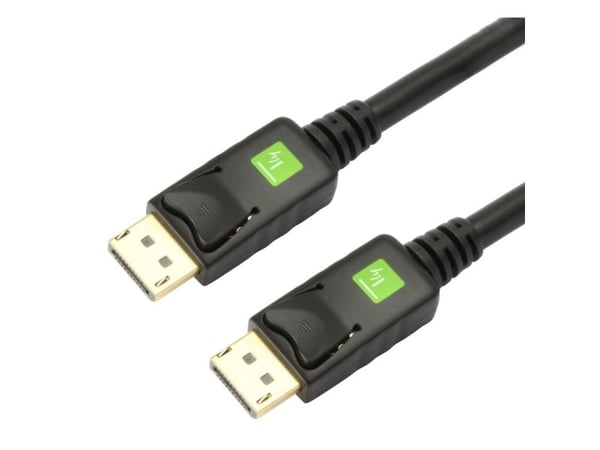 TECHly - Skærm-/ lydkabel - DisplayPort (han) til DisplayPort (han) - DisplayPort 1.3 - 50 cm - formet, 4K-tuki - lajittelu