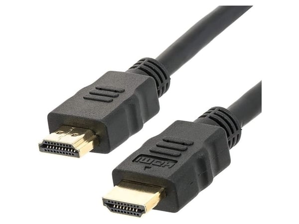 TECHly - High Speed - HDMI-kaapeli Ethernetillä - HDMI-uros HDMI-uros - 10 m - musta - kaksisuuntainen, 4K24 Hz (4096 x 2160) tuki, 100 Mbps Ethern...