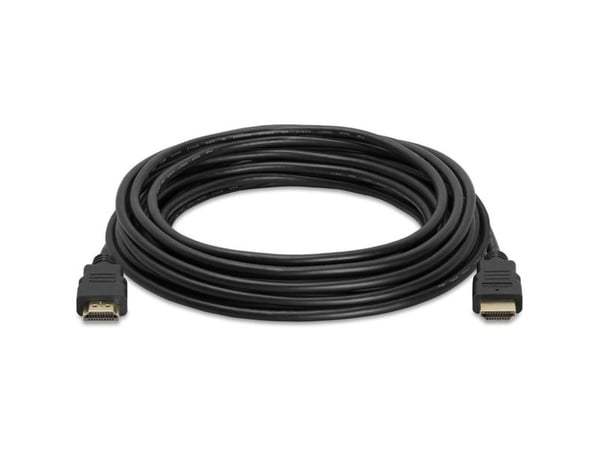 TECHly - High Speed - HDMI-kaapeli Ethernetillä - HDMI-uros HDMI-uros - 10 m - musta - kaksisuuntainen, 4K24 Hz (4096 x 2160) tuki, 100 Mbps Ethern...