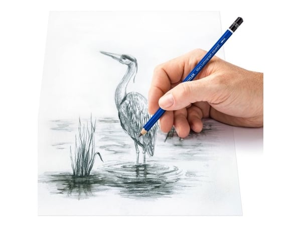 STAEDTLER Mars Lumograph 100A - Vattenfärgspenna - grafit - 4B, 6B, 8B - 3.6 mm (paket om 3)